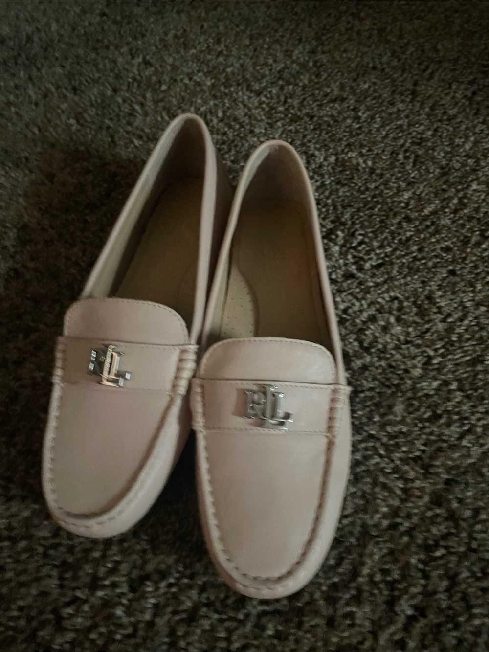 Ralph Lauren Pale Pink Leather RL Bit Loafers. Never Worn. Bought the wrong size - Picture 3 of 10